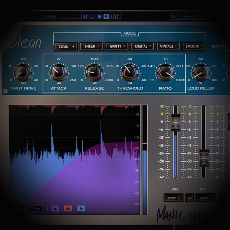 Layering Vocals using Parallel Compression (NY) screen shows the boz digital manic compressor plugin