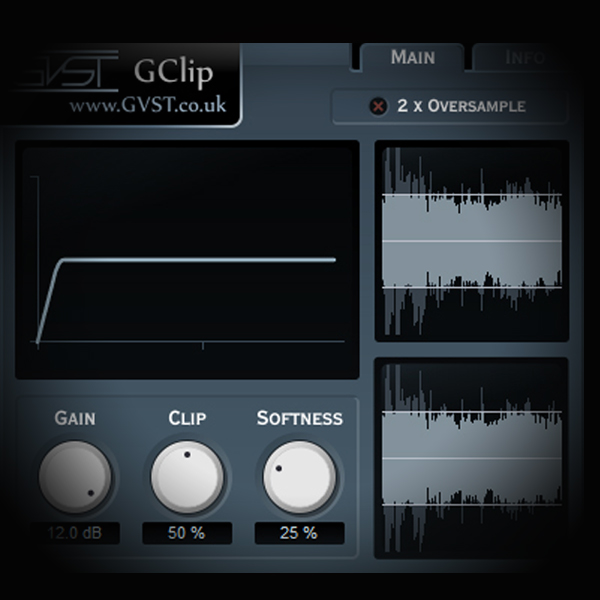 Stealing Transients - Maximising Loudness screen shows the gclip clipper plugin