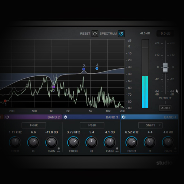 Using EQ to Clean and Enrich Rap Vocals screen shows cubase's stock eq plugin