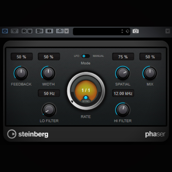 Phaser Effect - what it is and how it works screen showing cubase's phaser plugin